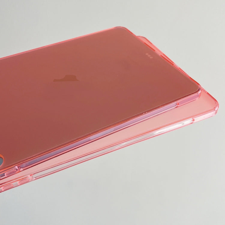 For iPad Air 11 2024 / Air 2022 10.9 Skin-feeling Crystal Clear Acrylic Tablet Case(Pink) - iPad Air 11 2024 Cases by PMC Jewellery | Online Shopping South Africa | PMC Jewellery | Buy Now Pay Later Mobicred