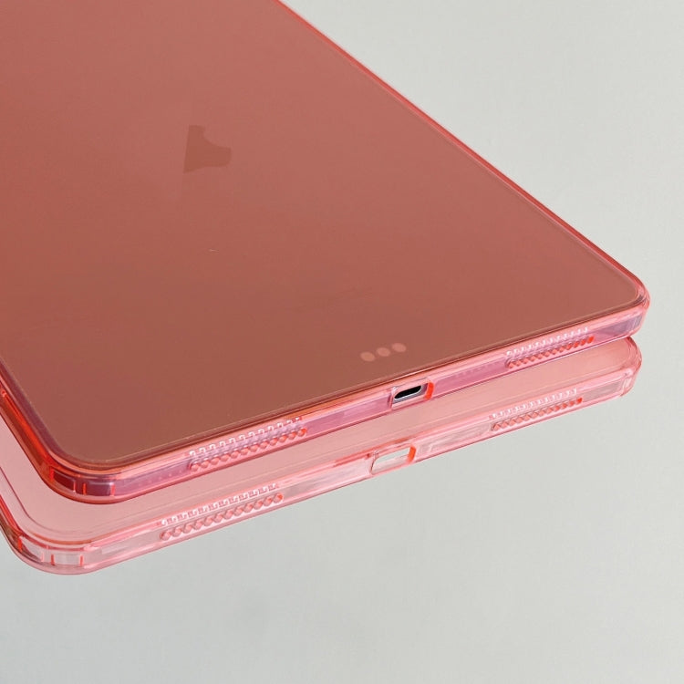 For iPad Air 11 2025 / 2024 Skin-feeling Crystal Clear Acrylic Tablet Case(Pink) - iPad Air 11 2025 / 2024 Cases by PMC Jewellery | Online Shopping South Africa | PMC Jewellery | Buy Now Pay Later Mobicred