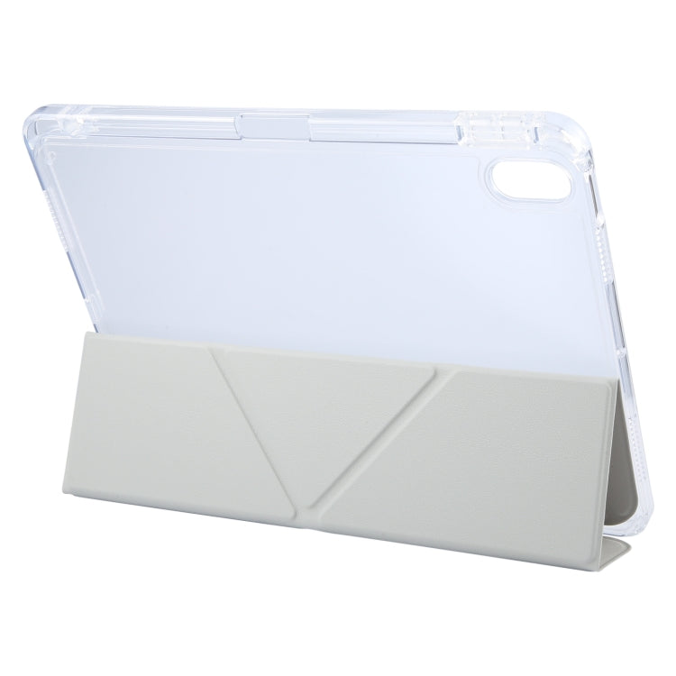 For iPad 10.2 2021 / 2020 / 2019 GEBEI Deformation Leather Tablet Case(Grey) - free shipping - PMc TechLife - Order now!