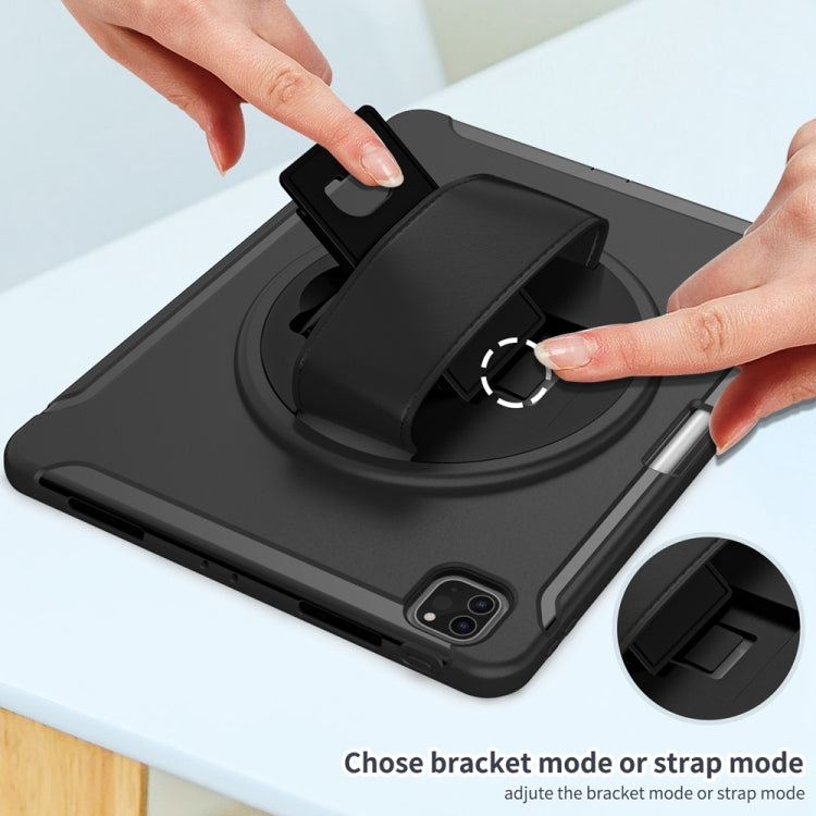 For iPad Air 11 2024 Spider Wheel Silicone Hybrid PC Tablet Case(Black) - iPad Air 11 2024 Cases by PMC TechLife | Online Shopping South Africa | PMC TechLife | Buy Now Pay Later Mobicred