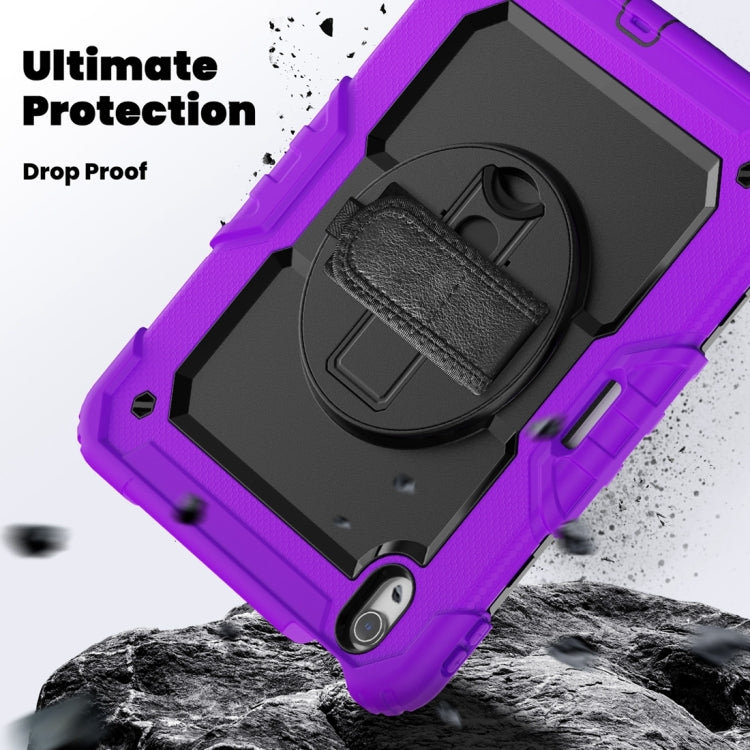 For iPad Air 11 2024 / Air 11 2025 Silicone Hybrid PC Tablet Protective Case(Purple+Black) - free shipping - PMC TechLife - Order now!