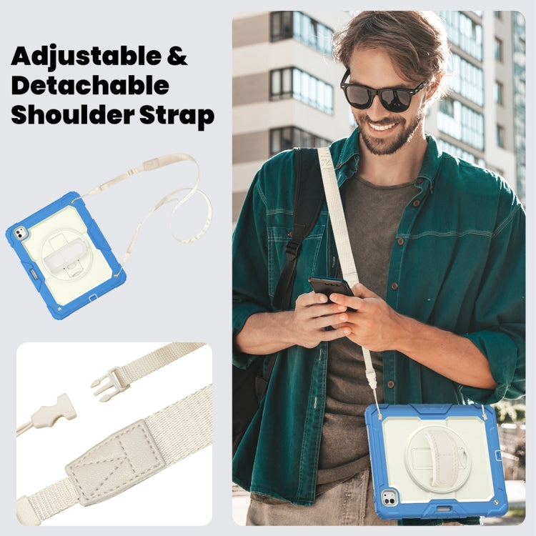 For iPad Pro 13 2024 Silicone + PC Tablet Protective Case(Cream+Navy Blue) - iPad Pro 13 2024 Cases by PMC TechLife | Online Shopping South Africa | PMC TechLife | Buy Now Pay Later Mobicred