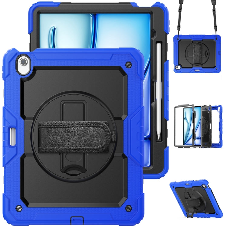 For iPad Air 13 2024 Silicone + PC Tablet Protective Case(Black+Dark Blue) - iPad Air 13 2024 Cases by PMC Jewellery | Online Shopping South Africa | PMC Jewellery | Buy Now Pay Later Mobicred