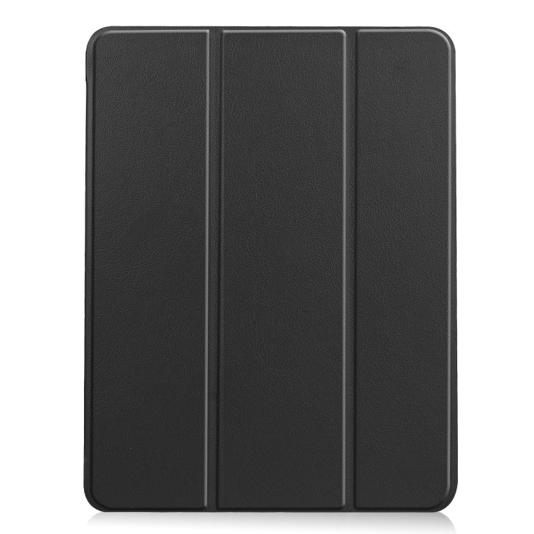 For iPad Air 11 2024 / 2025 Custer TPU Pure Color 3-Fold Holder Smart Leather Tablet Case(Black) - iPad Air 11 2025 / 2024 Cases by PMC Jewellery | Online Shopping South Africa | PMC Jewellery | Buy Now Pay Later Mobicred