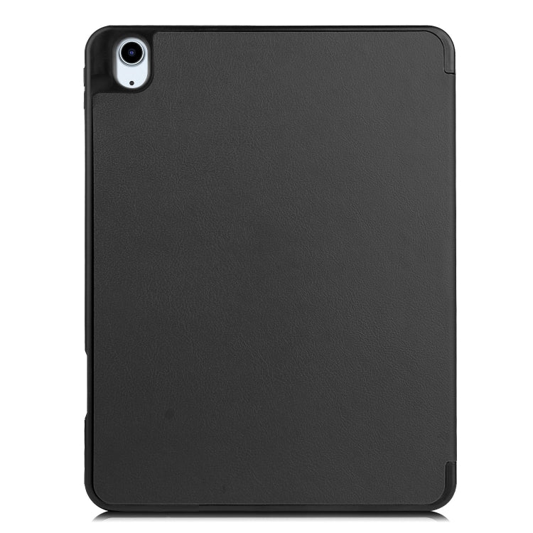 For iPad Air 11 2024 / 2025 Custer TPU Pure Color 3-Fold Holder Smart Leather Tablet Case(Black) - iPad Air 11 2025 / 2024 Cases by PMC Jewellery | Online Shopping South Africa | PMC Jewellery | Buy Now Pay Later Mobicred