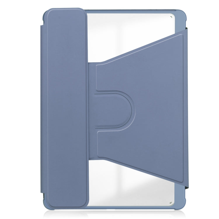 For iPad Pro 11 2024 Transparent Rotation Smart Leather Tablet Case with Keyboard(Lavender) - iPad Pro 11 2024 Cases by PMC TechLife | Online Shopping South Africa | PMC TechLife | Buy Now Pay Later Mobicred