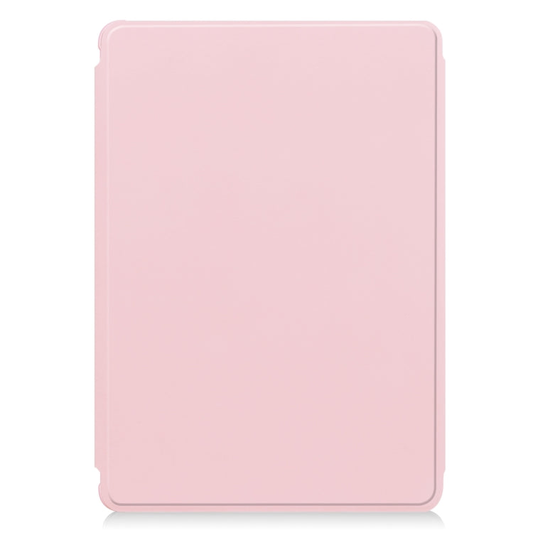 For iPad Pro 13 2024 Transparent Rotation Smart Leather Tablet Case with Keyboard(Pink) - iPad Pro 13 2024 Cases by PMC TechLife | Online Shopping South Africa | PMC TechLife | Buy Now Pay Later Mobicred