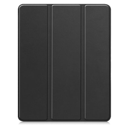 For iPad Pro 13 2024 Custer TPU Pure Color 3-Fold Holder Smart Leather Tablet Case with Pen Tray(Black) - iPad Pro 13 2024 Cases by PMC Jewellery | Online Shopping South Africa | PMC Jewellery | Buy Now Pay Later Mobicred