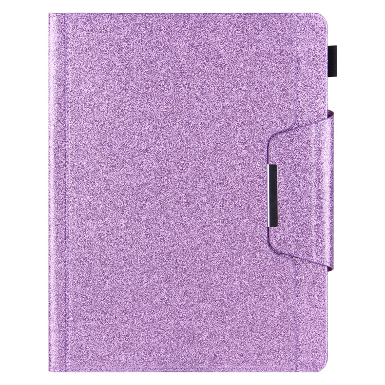 For iPad Pro 11 2024 Glitter Metal Buckle Leather Smart Tablet Case(Purple) - iPad Pro 11 2024 Cases by PMC Jewellery | Online Shopping South Africa | PMC Jewellery | Buy Now Pay Later Mobicred