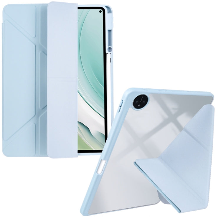 For Huawei MatePad Pro 11 2022 / 2024 Clear Acrylic Deformation Leather Tablet Case(Ice Blue) - Huawei by PMC Jewellery | Online Shopping South Africa | PMC Jewellery | Buy Now Pay Later Mobicred
