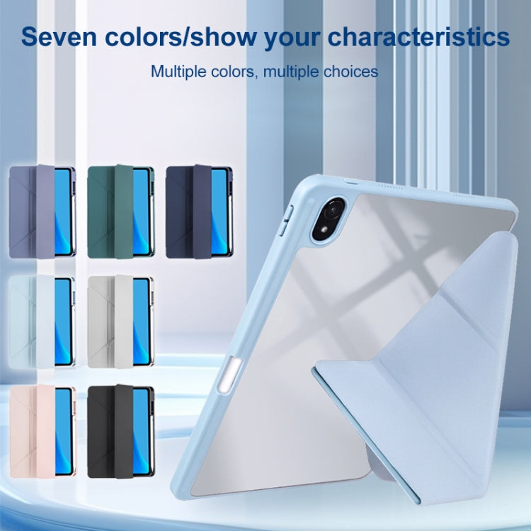 For Huawei MatePad Pro 11 2022 / 2024 Clear Acrylic Deformation Leather Tablet Case(Ice Blue) - Huawei by PMC Jewellery | Online Shopping South Africa | PMC Jewellery | Buy Now Pay Later Mobicred