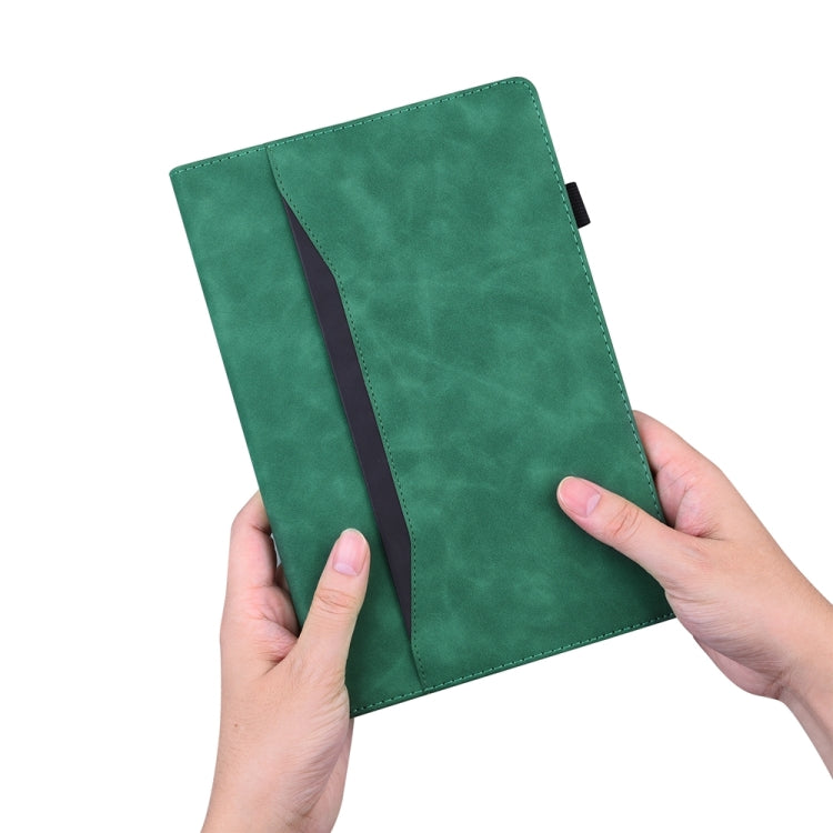 For iPad Pro 13 2024 Splicing Shockproof Leather Tablet Case(Green) - iPad Pro 13 2024 Cases by PMC TechLife | Online Shopping South Africa | PMC TechLife | Buy Now Pay Later Mobicred