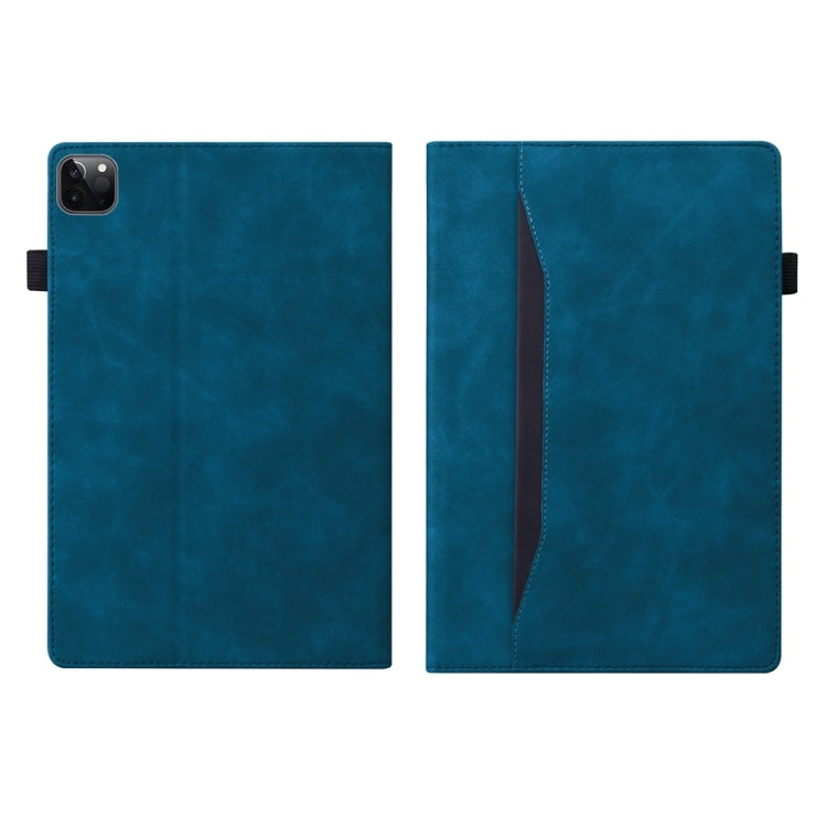 For iPad Pro 11 2024 Splicing Shockproof Leather Tablet Case(Blue) - iPad Pro 11 2024 Cases by PMC TechLife | Online Shopping South Africa | PMC TechLife | Buy Now Pay Later Mobicred