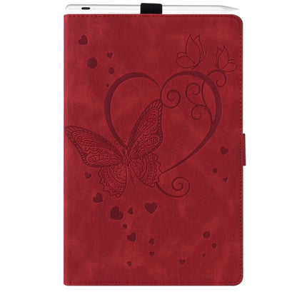 For iPad Pro 13 2024 Love Butterfly Embossed Leather Tablet Case(Red) - iPad Pro 13 2024 Cases by PMC Jewellery | Online Shopping South Africa | PMC Jewellery | Buy Now Pay Later Mobicred