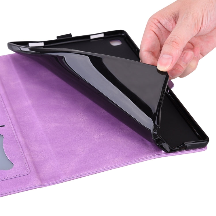 For iPad Pro 13 2024 Love Butterfly Embossed Leather Tablet Case(Purple) - iPad Pro 13 2024 Cases by PMC TechLife | Online Shopping South Africa | PMC TechLife | Buy Now Pay Later Mobicred