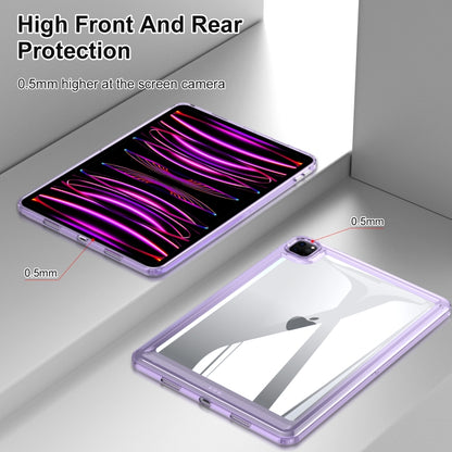 For iPad Air 11 2025 / 2024 Transparent Acrylic Tablet Case(Dark Purple) - iPad Air 11 2025 / 2024 Cases by PMC Jewellery | Online Shopping South Africa | PMC Jewellery | Buy Now Pay Later Mobicred