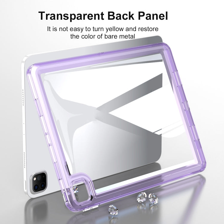 For iPad Air 11 2024 Transparent Acrylic Tablet Case(Black) - iPad Air 11 2024 Cases by PMC Jewellery | Online Shopping South Africa | PMC Jewellery | Buy Now Pay Later Mobicred