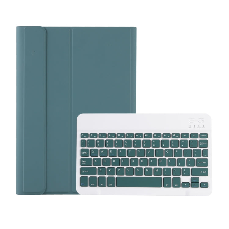 For iPad Pro 11 2024 A13B Lambskin Texture Bluetooth Touch Keyboard Leather Tablet Case with Pen Slot(Dark Green) - For iPad Pro by PMC Jewellery | Online Shopping South Africa | PMC Jewellery | Buy Now Pay Later Mobicred