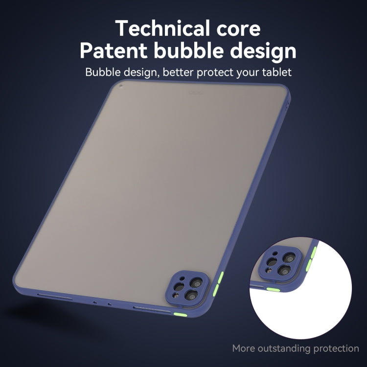 For iPad Pro 13 2024 Skin Feel 2 in 1 PC Hybrid TPU Tablet Case(Blue) - iPad Pro 13 2024 Cases by PMC TechLife | Online Shopping South Africa | PMC TechLife | Buy Now Pay Later Mobicred