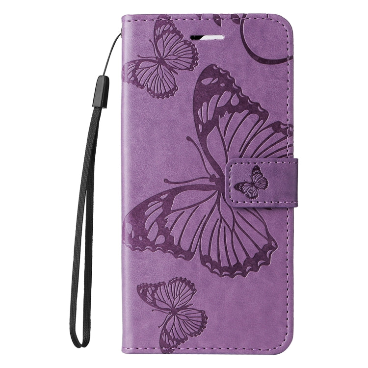 For iPhone 16e 3D Butterfly Embossed Pattern Flip Leather Phone Case(Purple) - free shipping - PMC TechLife - Order now!