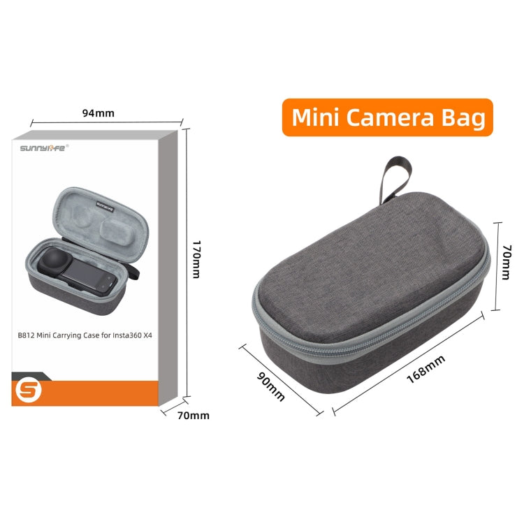 For Insta360 X4 Sunnylife Carrying Case Handbag, Model:X4-B812 Mini Camera Bag - Case & Bags by Sunnylife | Online Shopping South Africa | PMC Jewellery | Buy Now Pay Later Mobicred