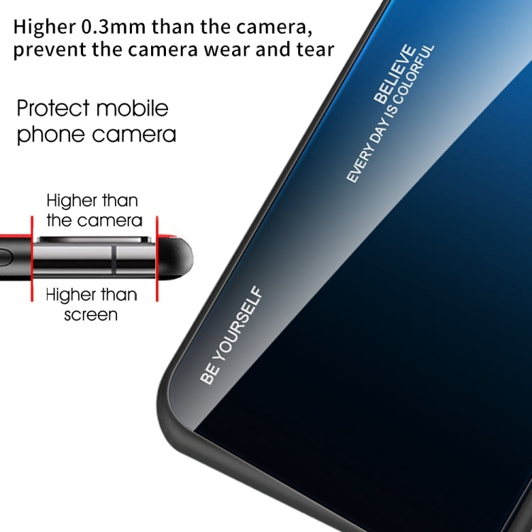 For Huawei Pura 70 Gradient Color Glass Phone Case(Aurora Blue) - free shipping - PMC Jewellery - Order now!