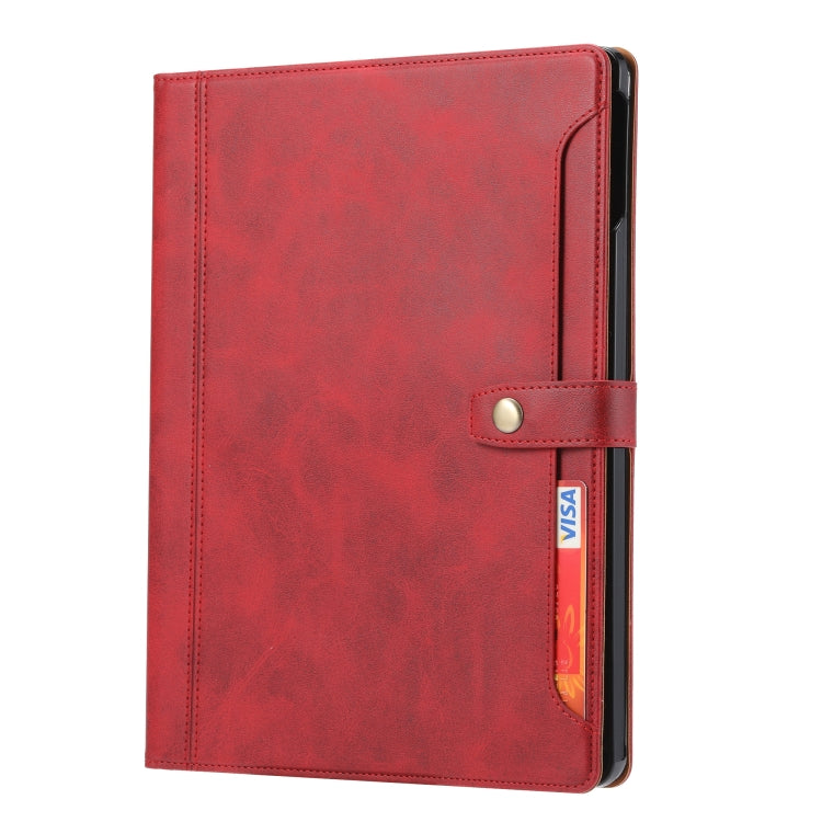 For iPad Pro 13 2024 Calf Texture Double Fold Clasp Horizontal Flip Leather Smart Tablet Case(Red) - iPad Pro 13 2024 Cases by PMC Jewellery | Online Shopping South Africa | PMC Jewellery | Buy Now Pay Later Mobicred