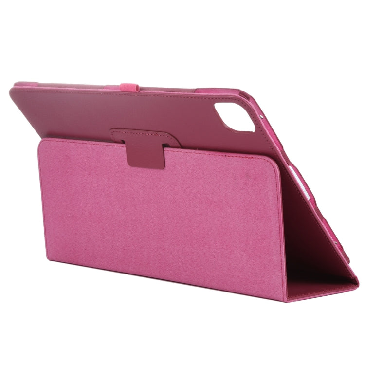 For iPad Air 11 2024 Litchi Texture Solid Color Leather Tablet Case(Rose Red) - iPad Air 11 2024 Cases by PMC Jewellery | Online Shopping South Africa | PMC Jewellery | Buy Now Pay Later Mobicred