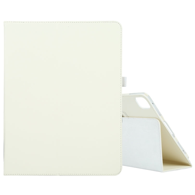 For iPad Air 11 2024 Litchi Texture Solid Color Leather Tablet Case(White) - iPad Air 11 2024 Cases by PMC Jewellery | Online Shopping South Africa | PMC Jewellery | Buy Now Pay Later Mobicred