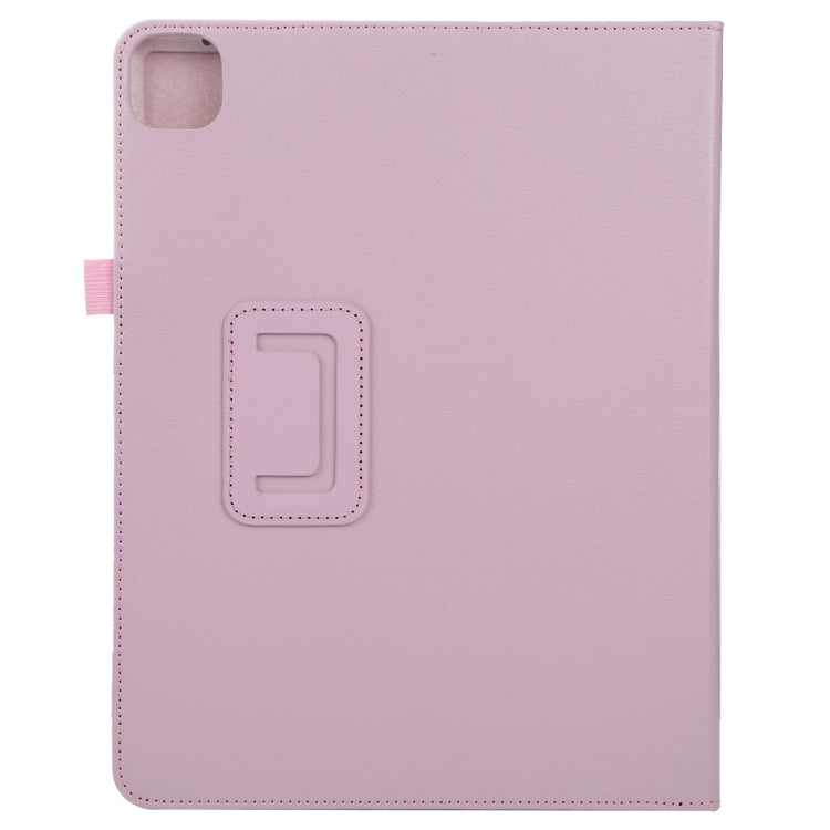 For iPad Air 11 2024 Litchi Texture Solid Color Leather Tablet Case(Pink) - iPad Air 11 2024 Cases by PMC TechLife | Online Shopping South Africa | PMC TechLife | Buy Now Pay Later Mobicred