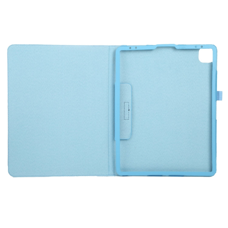 For iPad Pro 11 2024 Litchi Texture Solid Color Leather Tablet Case(Sky Blue) - iPad Pro 11 2024 Cases by PMC TechLife | Online Shopping South Africa | PMC TechLife | Buy Now Pay Later Mobicred