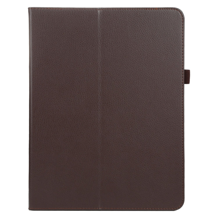 For iPad Pro 11 2024 Litchi Texture Solid Color Leather Tablet Case(Brown) - iPad Pro 11 2024 Cases by PMC TechLife | Online Shopping South Africa | PMC TechLife | Buy Now Pay Later Mobicred
