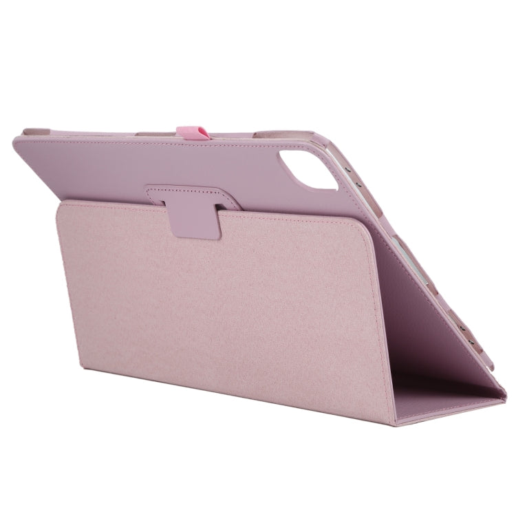 For iPad Pro 13 2024 Litchi Texture Solid Color Leather Tablet Case(Pink) - iPad Pro 13 2024 Cases by PMC TechLife | Online Shopping South Africa | PMC TechLife | Buy Now Pay Later Mobicred