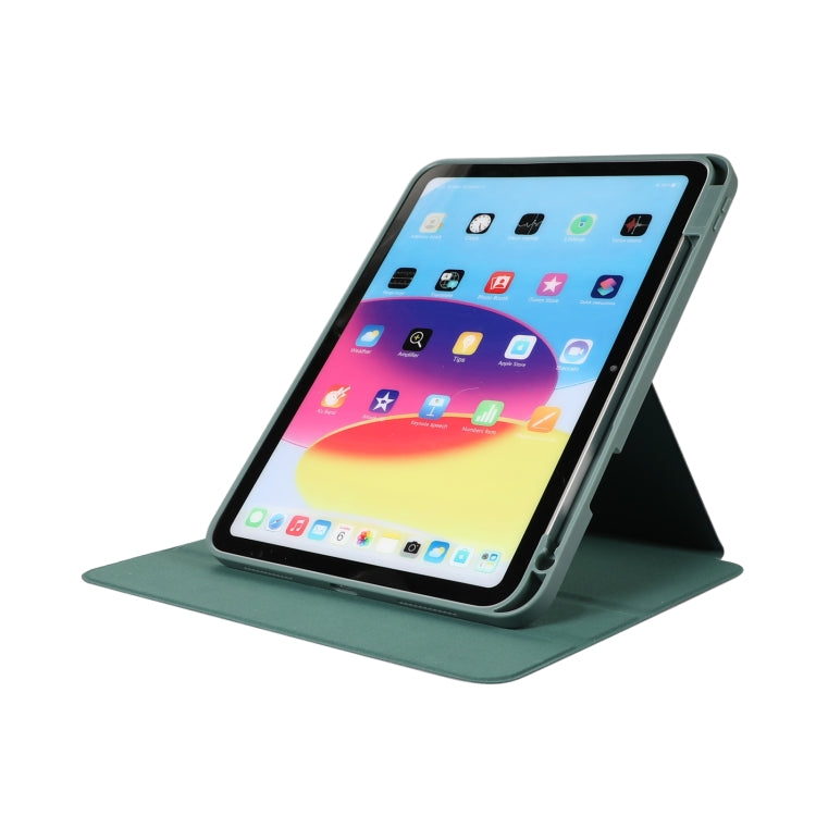 For iPad Pro 11 2024 2 in 1 Acrylic Split Rotating Leather Tablet Case(Pine Needle Green) - iPad Pro 11 2024 Cases by PMC Jewellery | Online Shopping South Africa | PMC Jewellery | Buy Now Pay Later Mobicred