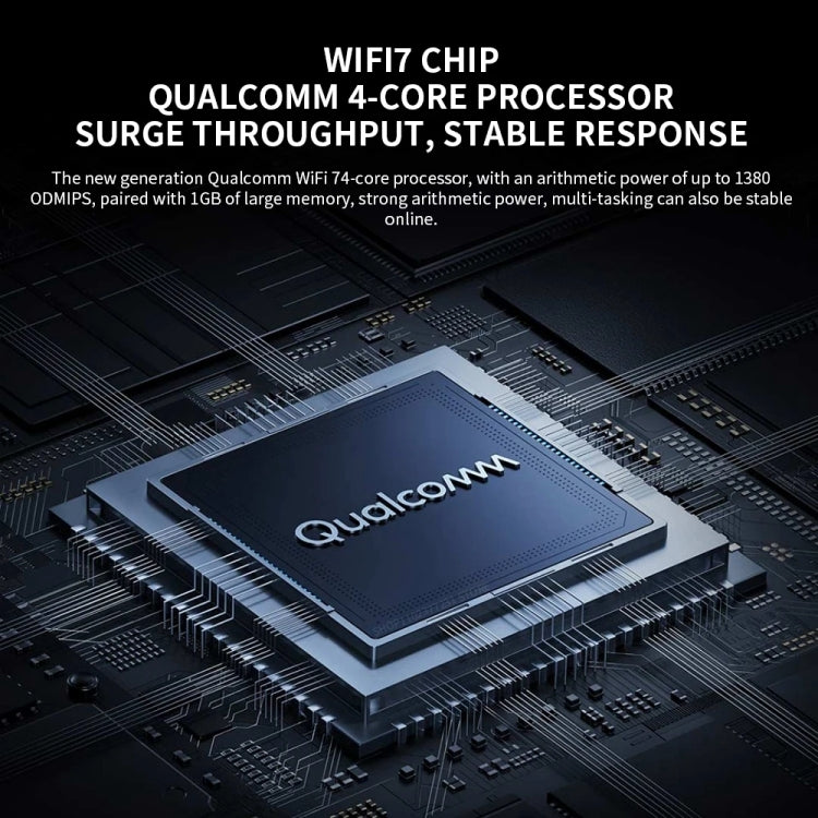 Xiaomi BE6500 Pro WiFi7 Dual Band 8-channel Independent Signal Amplifier 1GB Memory Router, US Plug(Black) - free shipping - PMC TechLife - Order now!