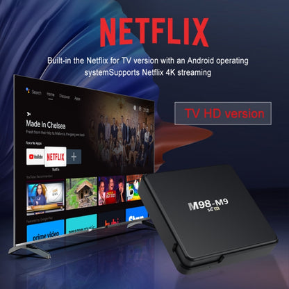 M98-M9 Quad-core ARM Cortex-A53 WiFi Bluetooth 4K HD Android TV Box, RAM:2GB+8GB(AU Plug) - Allwinner H3 by PMC Jewellery | Online Shopping South Africa | PMC Jewellery | Buy Now Pay Later Mobicred