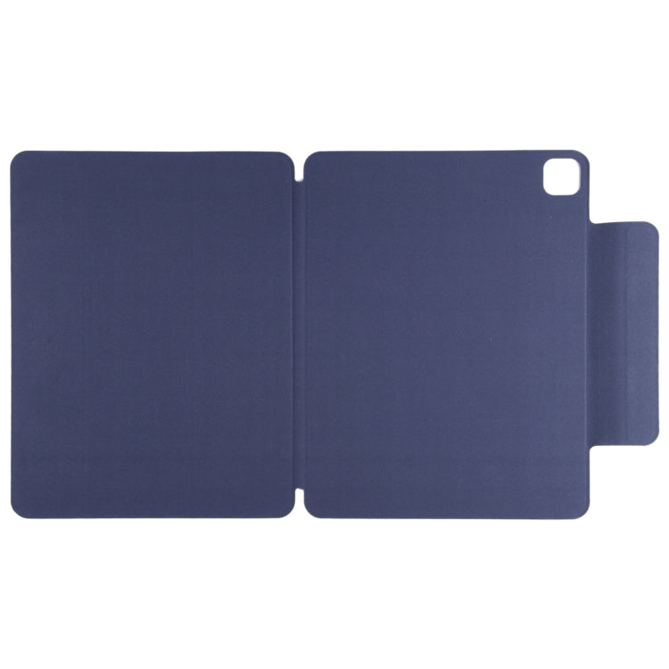 For iPad Pro 13 2024 Double-sided Clip Fixed Buckle Magnetic PU Leather Smart Tablet Case(Dark Blue) - iPad Pro 13 2024 Cases by PMC TechLife | Online Shopping South Africa | PMC TechLife | Buy Now Pay Later Mobicred
