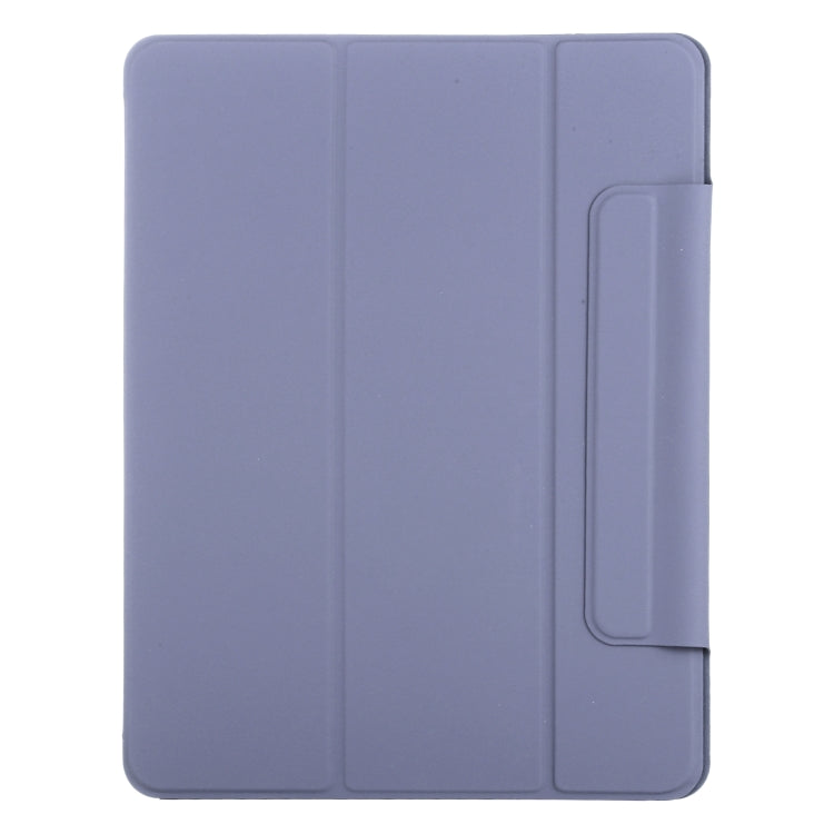 For iPad Pro 13 2024 Double-sided Clip Fixed Buckle Magnetic PU Leather Smart Tablet Case(Purple) - iPad Pro 13 2024 Cases by PMC TechLife | Online Shopping South Africa | PMC TechLife | Buy Now Pay Later Mobicred