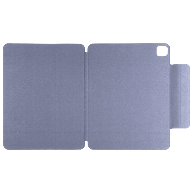 For iPad Pro 13 2024 Double-sided Clip Fixed Buckle Magnetic PU Leather Smart Tablet Case(Purple) - iPad Pro 13 2024 Cases by PMC TechLife | Online Shopping South Africa | PMC TechLife | Buy Now Pay Later Mobicred