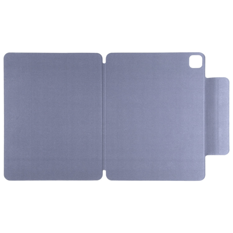 For iPad Pro 13 2024 Double-sided Clip Fixed Buckle Magnetic PU Leather Smart Tablet Case(Purple) - iPad Pro 13 2024 Cases by PMC Jewellery | Online Shopping South Africa | PMC Jewellery | Buy Now Pay Later Mobicred