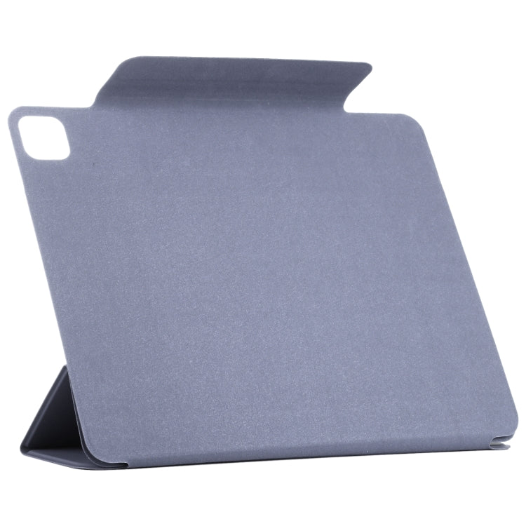 For iPad Pro 13 2024 Double-sided Clip Fixed Buckle Magnetic PU Leather Smart Tablet Case(Purple) - iPad Pro 13 2024 Cases by PMC TechLife | Online Shopping South Africa | PMC TechLife | Buy Now Pay Later Mobicred