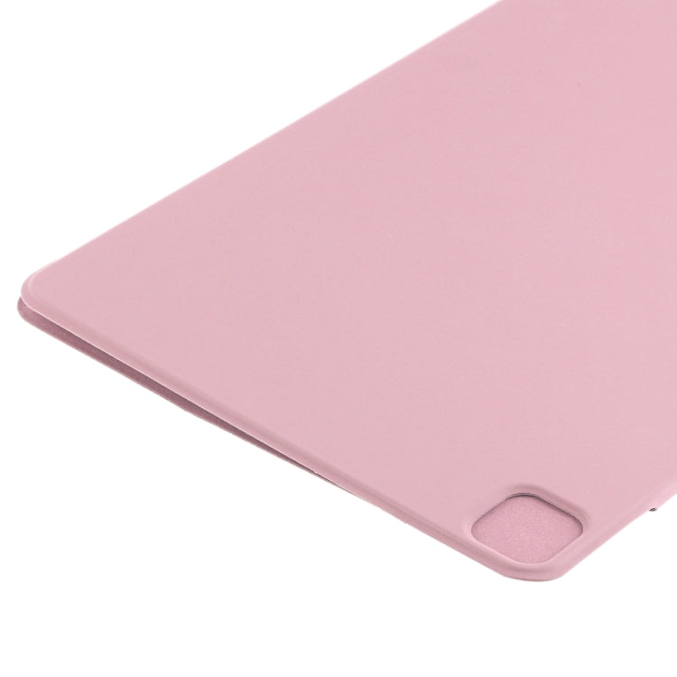 For iPad Pro 13 2024 Double-sided Clip Fixed Buckle Magnetic PU Leather Smart Tablet Case(Light Pink) - iPad Pro 13 2024 Cases by PMC Jewellery | Online Shopping South Africa | PMC Jewellery | Buy Now Pay Later Mobicred