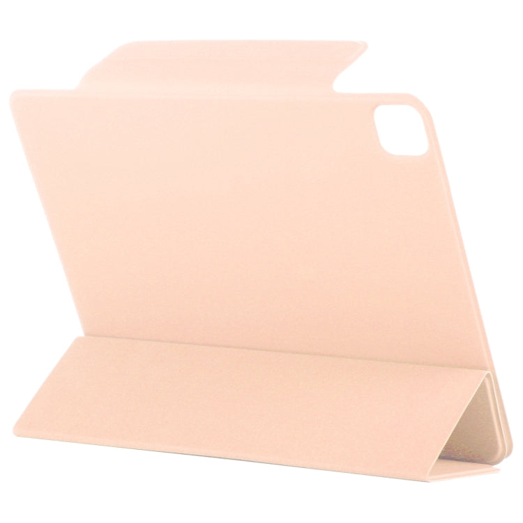 For iPad Pro 13 2024 Double-sided Clip Fixed Buckle Magnetic PU Leather Smart Tablet Case(Gold) - iPad Pro 13 2024 Cases by PMC TechLife | Online Shopping South Africa | PMC TechLife | Buy Now Pay Later Mobicred
