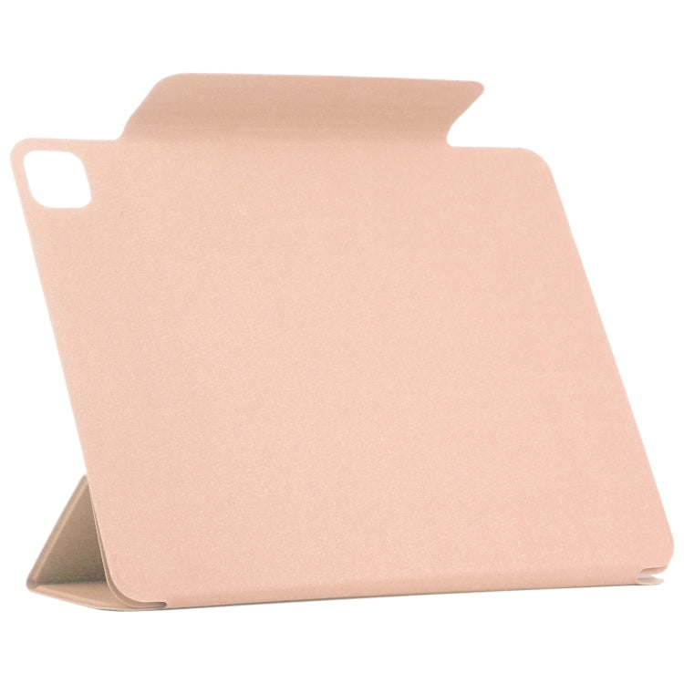For iPad Pro 13 2024 Double-sided Clip Fixed Buckle Magnetic PU Leather Smart Tablet Case(Gold) - iPad Pro 13 2024 Cases by PMC TechLife | Online Shopping South Africa | PMC TechLife | Buy Now Pay Later Mobicred