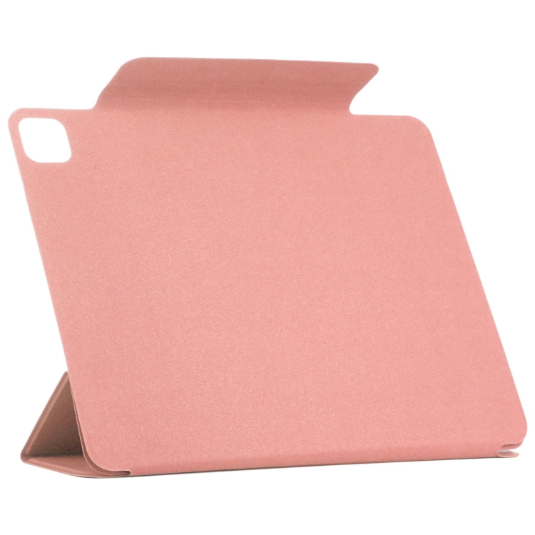 For iPad Pro 11 2024 Double-sided Clip Fixed Buckle Magnetic PU Leather Smart Tablet Case(Pink) - iPad Pro 11 2024 Cases by PMC Jewellery | Online Shopping South Africa | PMC Jewellery | Buy Now Pay Later Mobicred