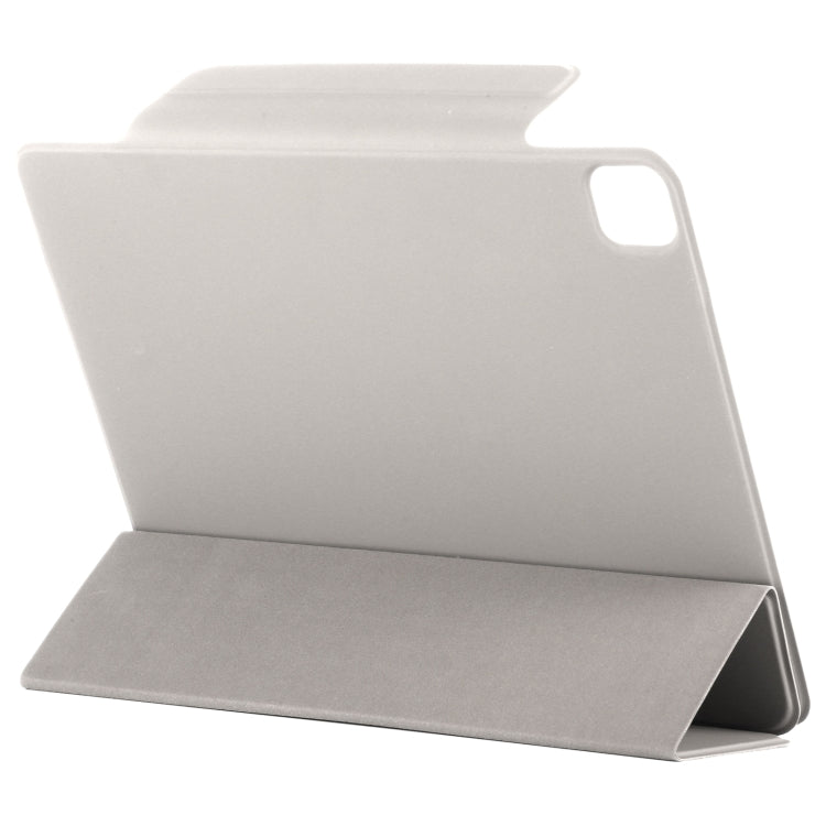 For iPad Pro 11 2024 Double-sided Clip Fixed Buckle Magnetic PU Leather Smart Tablet Case(Grey) - iPad Pro 11 2024 Cases by PMC Jewellery | Online Shopping South Africa | PMC Jewellery | Buy Now Pay Later Mobicred