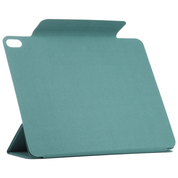 For iPad Air 13 2024 Double-sided Clip Fixed Buckle Magnetic PU Leather Smart Tablet Case(Green) - iPad Air 13 2024 Cases by PMC Jewellery | Online Shopping South Africa | PMC Jewellery | Buy Now Pay Later Mobicred