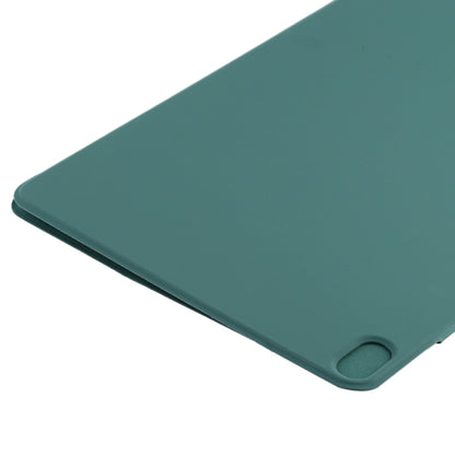 For iPad Air 13 2024 Double-sided Clip Fixed Buckle Magnetic PU Leather Smart Tablet Case(Dark Green) - iPad Air 13 2024 Cases by PMC Jewellery | Online Shopping South Africa | PMC Jewellery | Buy Now Pay Later Mobicred