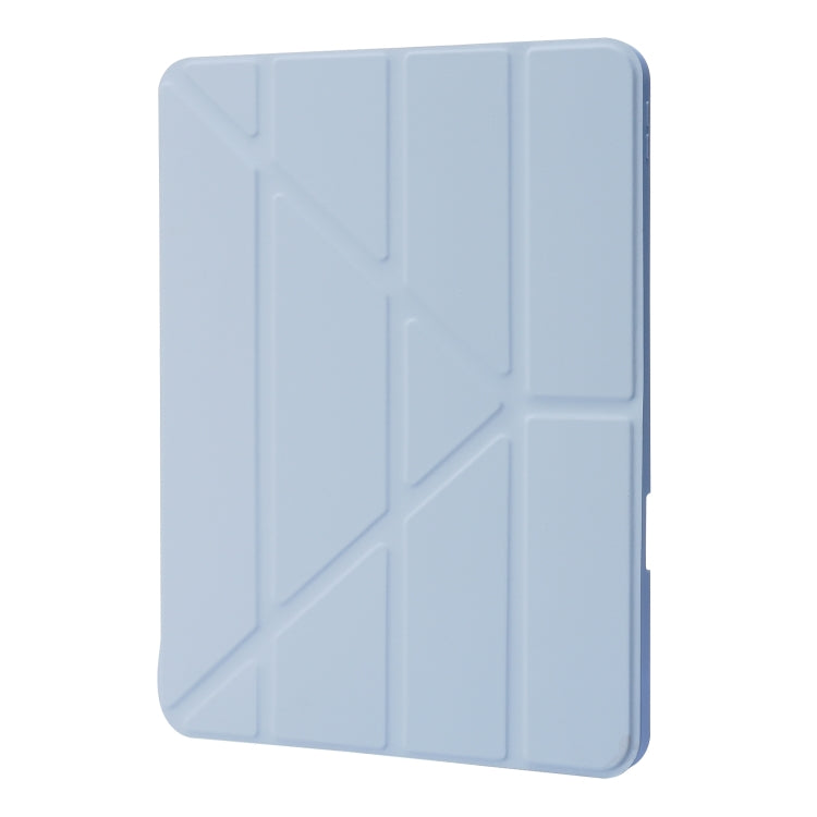 For iPad Pro 13 2024 Deformation Transparent Acrylic Leather Tablet Case(Light Blue) - iPad Pro 13 2024 Cases by PMC Jewellery | Online Shopping South Africa | PMC Jewellery | Buy Now Pay Later Mobicred