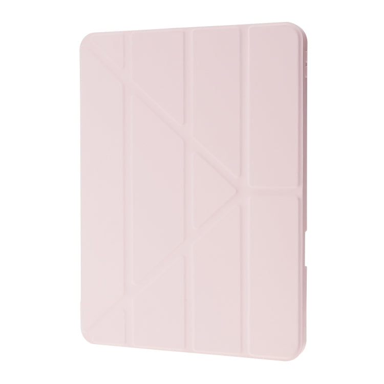 For iPad Air 11 2024 Deformation Transparent Acrylic Leather Tablet Case(Pink) - iPad Air 11 2024 Cases by PMC Jewellery | Online Shopping South Africa | PMC Jewellery | Buy Now Pay Later Mobicred